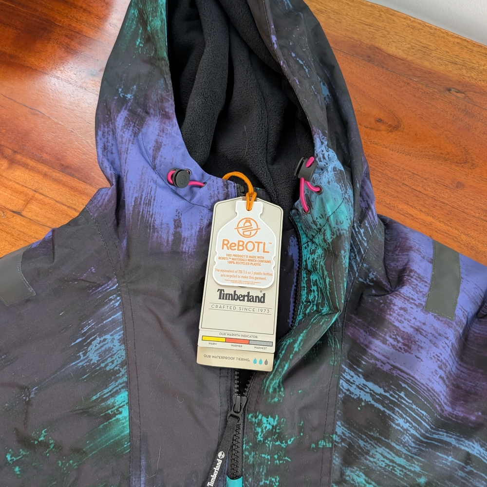 Timberland Black and Purple ReBOTL Jacket